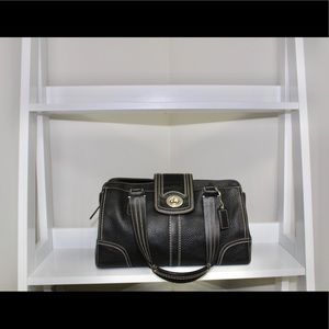 Coach Black Hamilton Satchel F13961